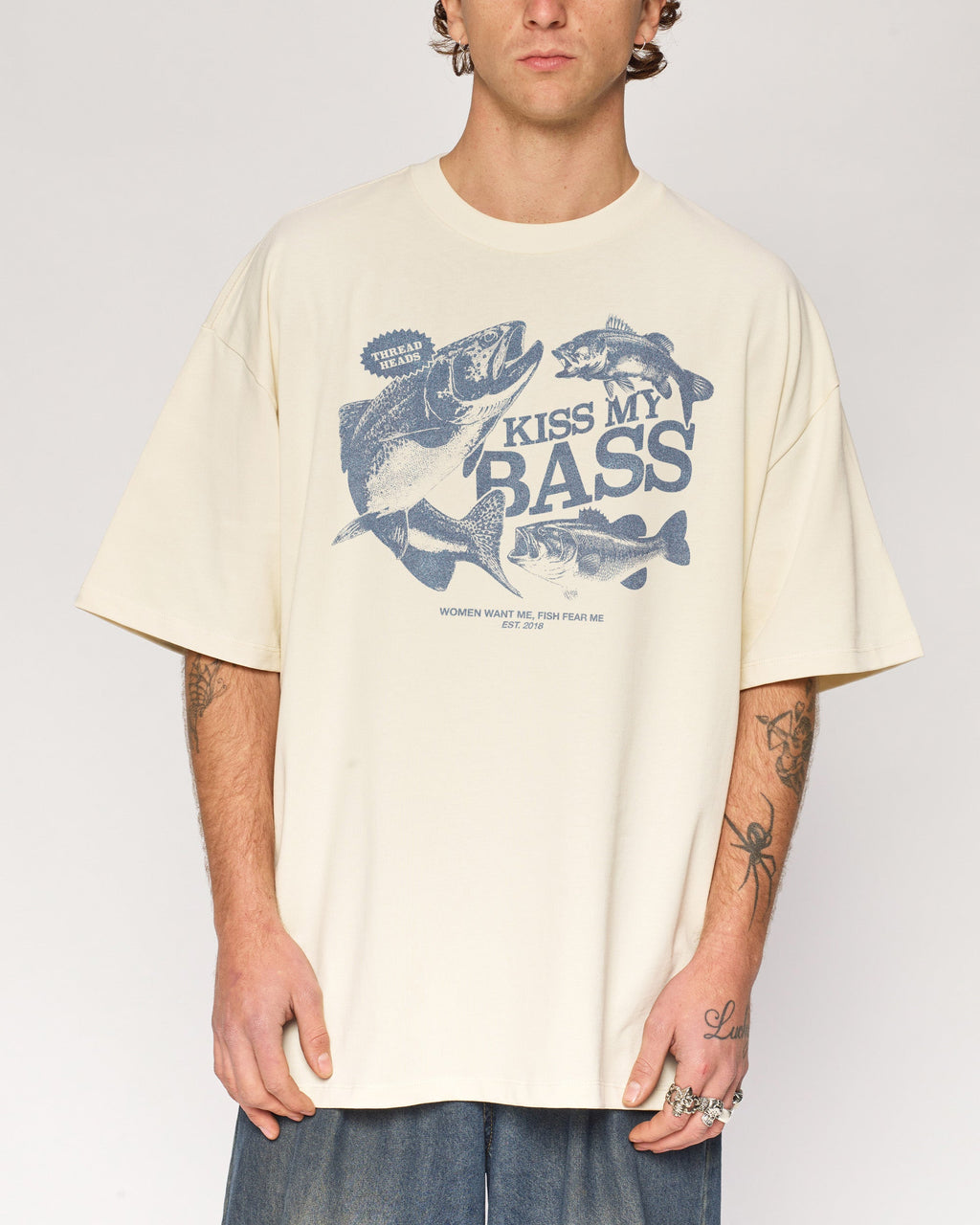 Kiss My Bass Oversized Tee