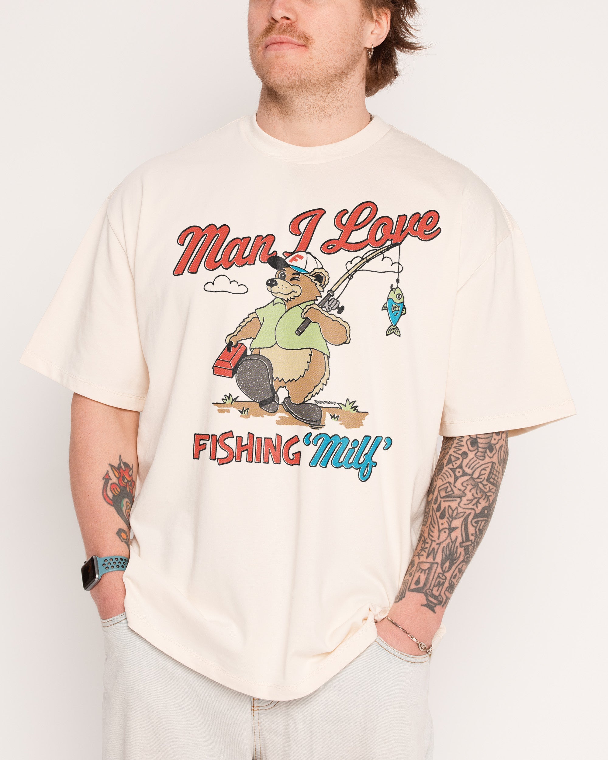 MILF Fishing Oversized Tee