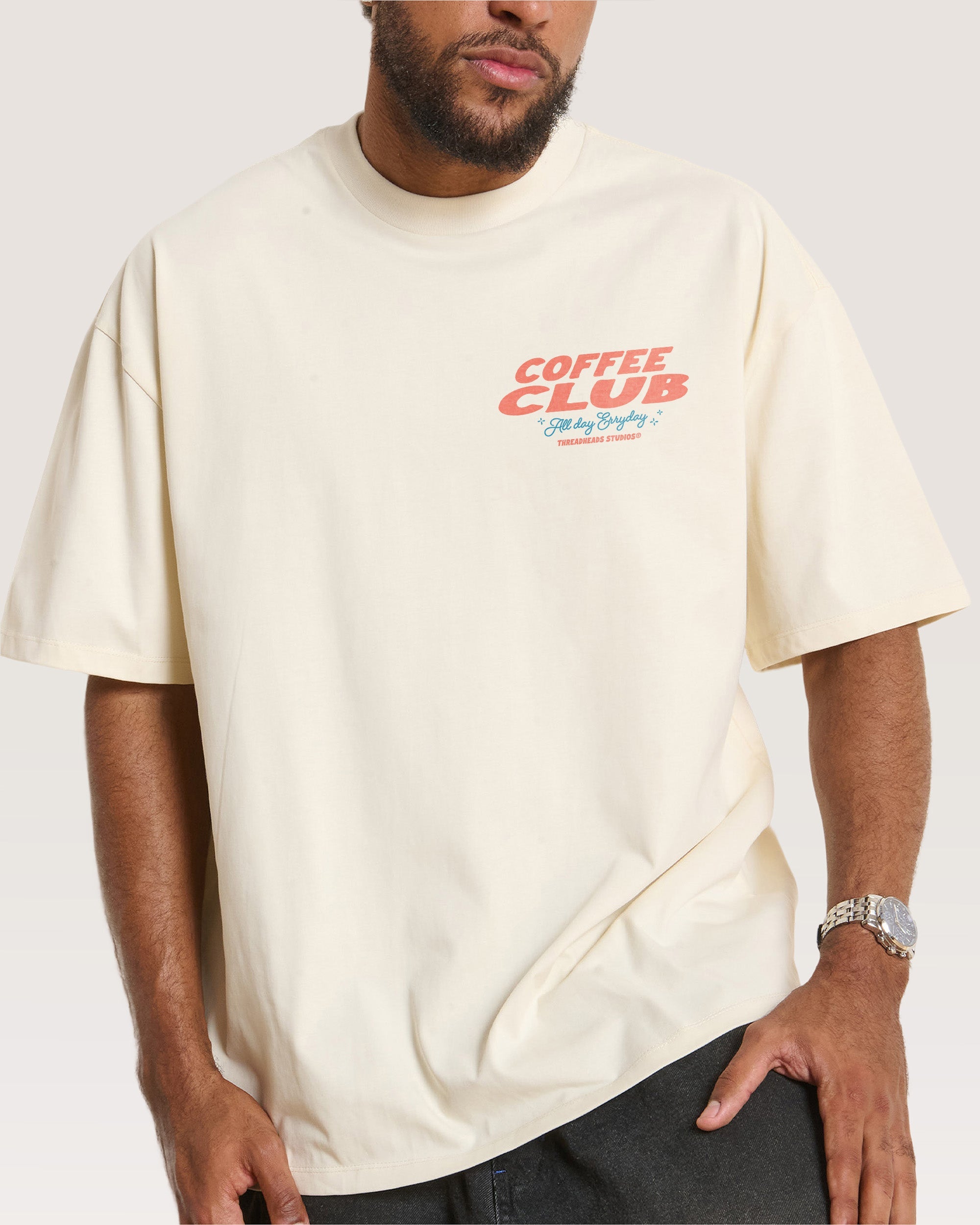 Coffee Club Oversized Tee