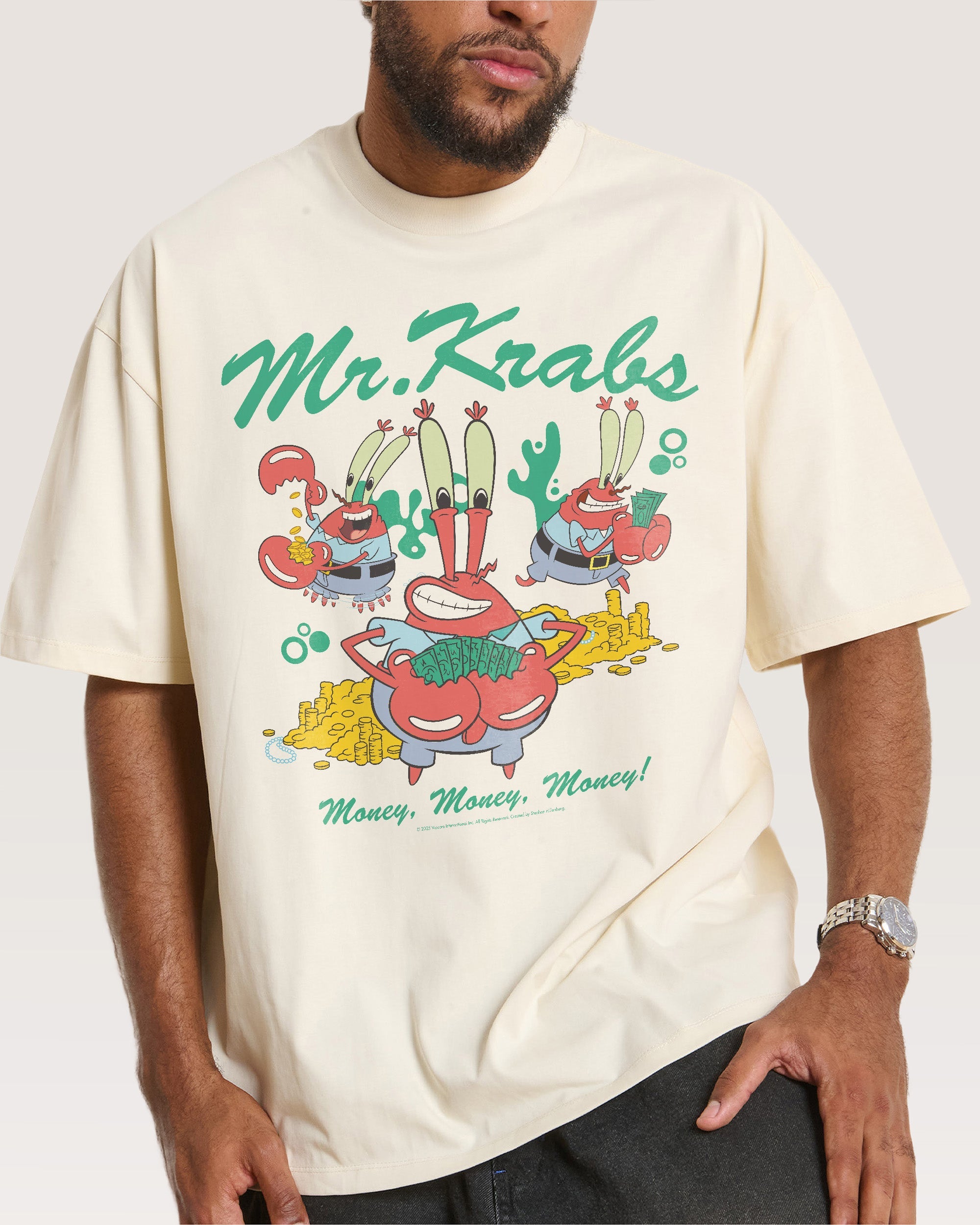 Money Man Krabs Oversized Tee
