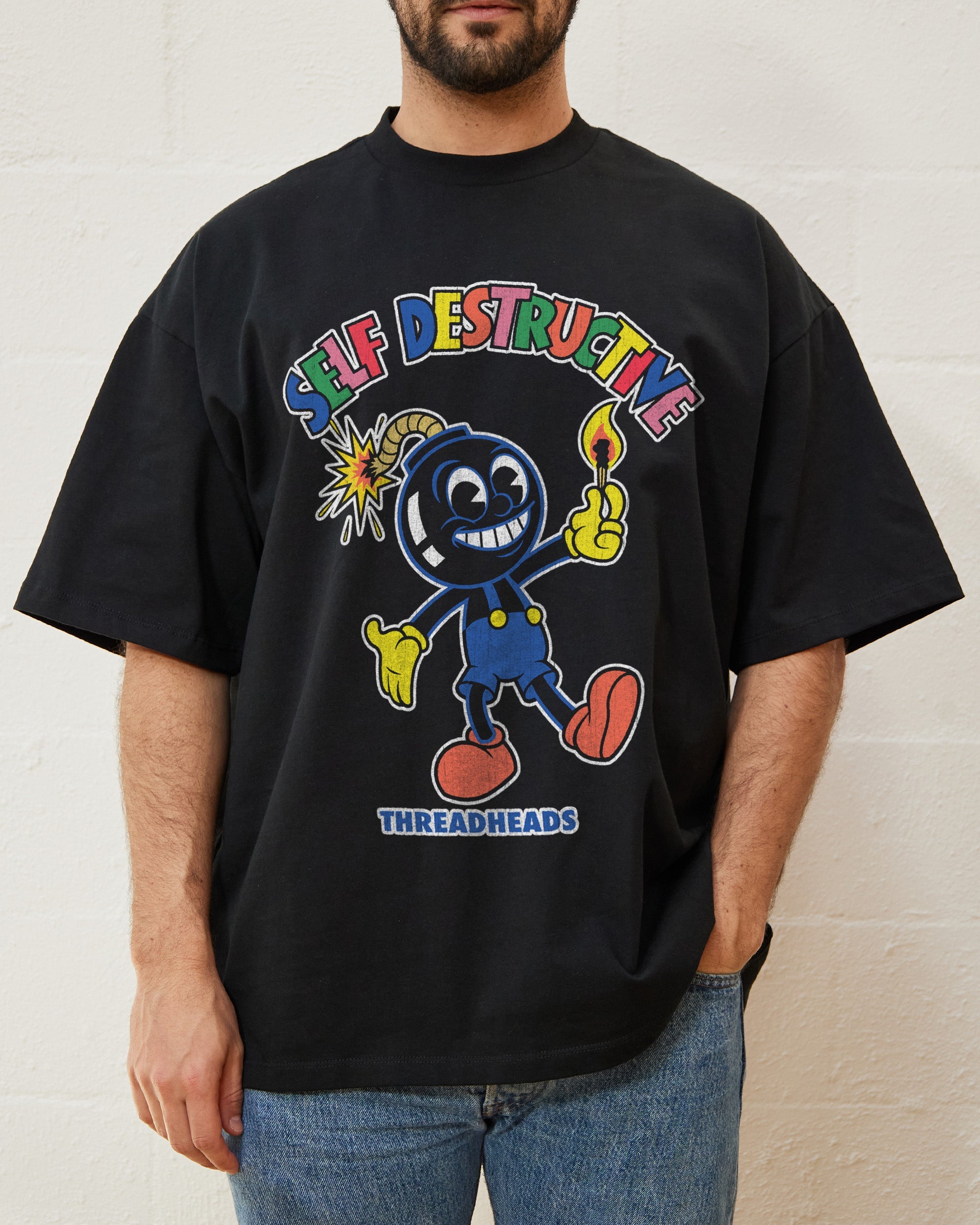 Self Destructive Oversized Tee