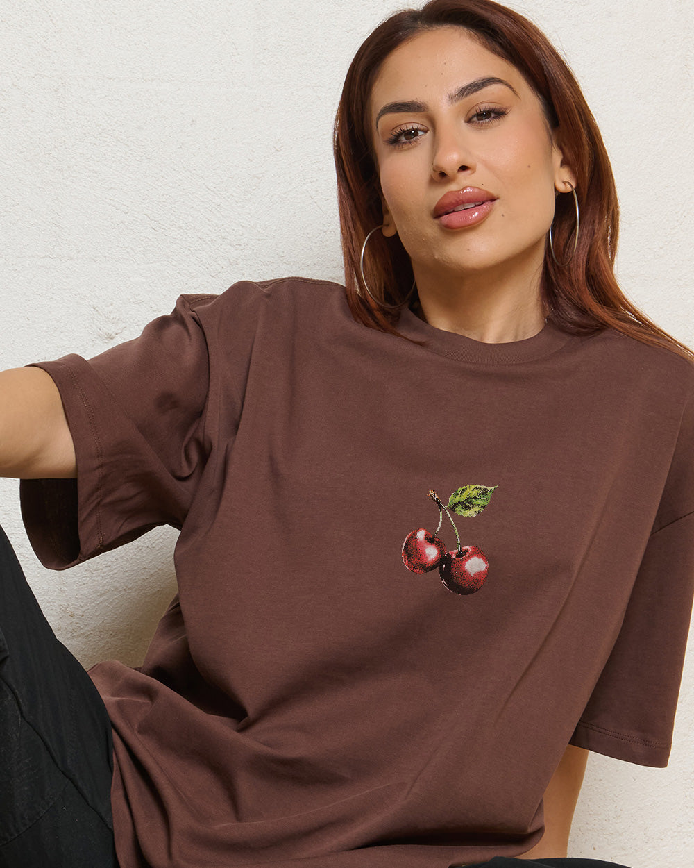 Cherry Drip Oversized Tee