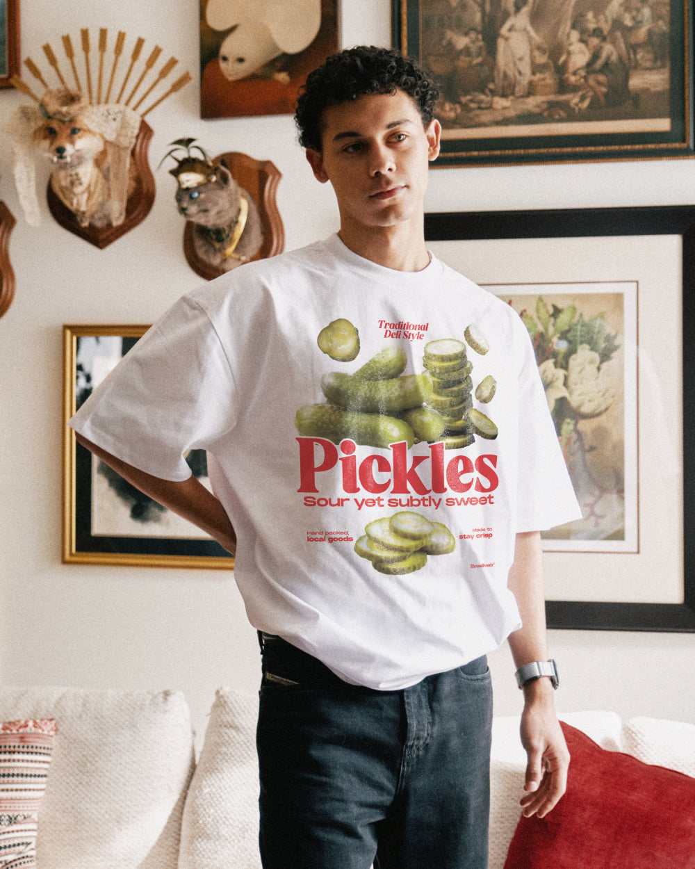 Sour Yet Sweet Pickles Oversized Tee