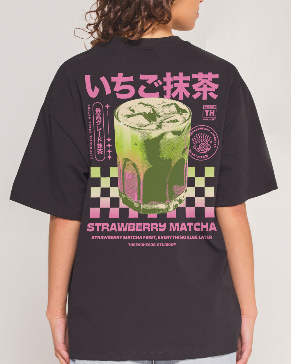 Strawberry Matcha Oversized Tee