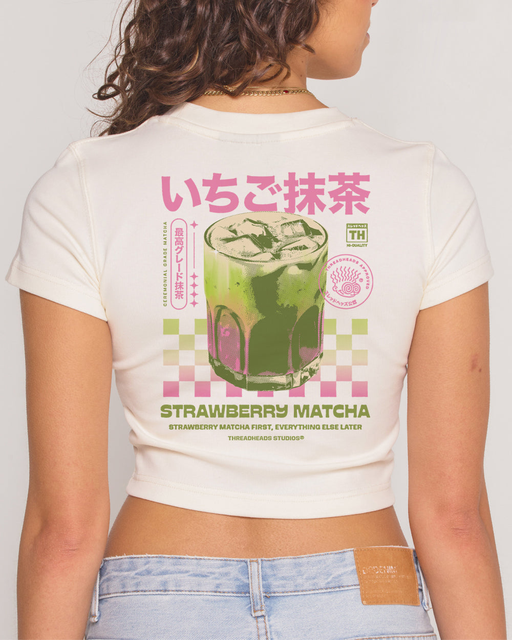 Strawberry Matcha Baby Tee