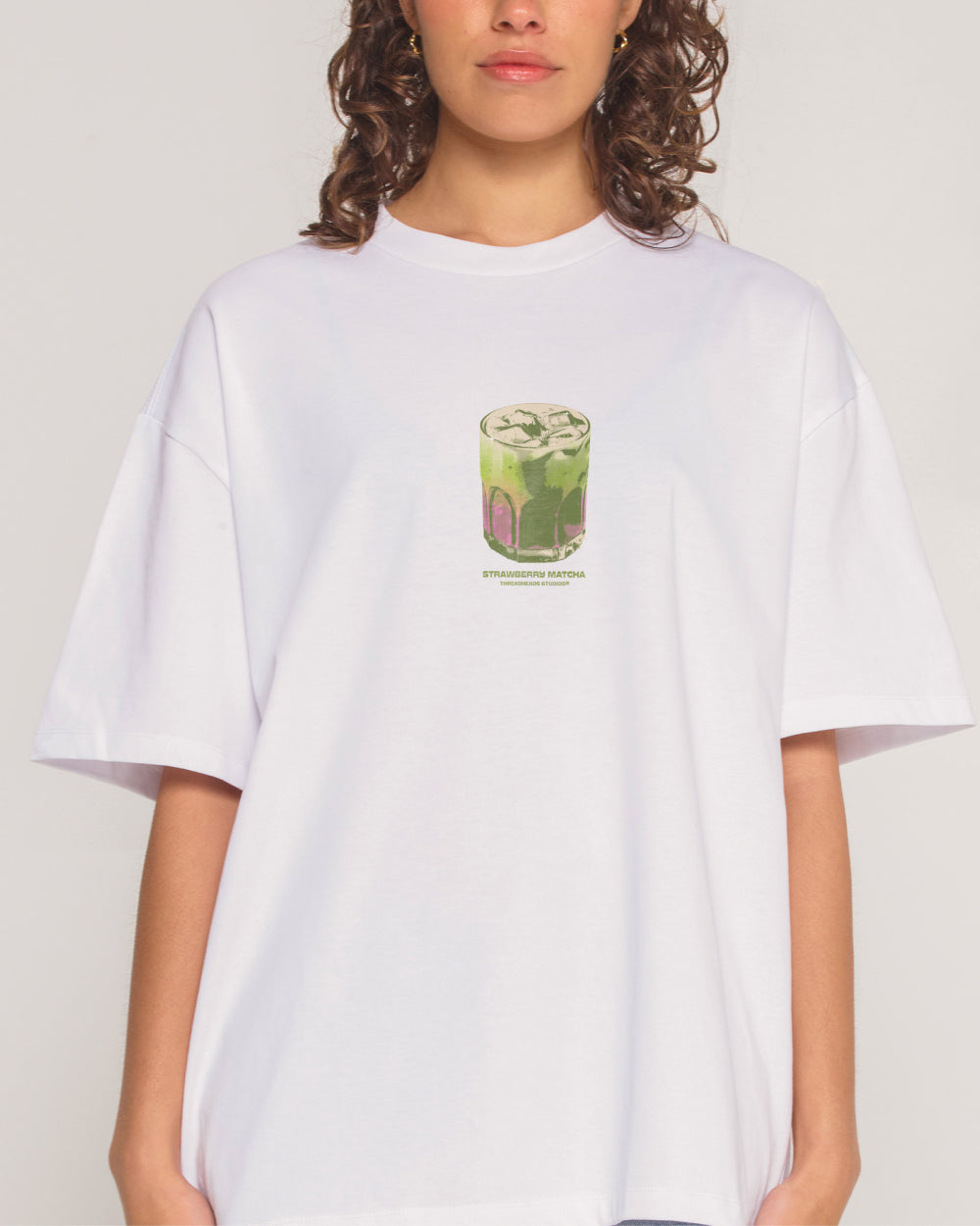 Strawberry Matcha Oversized Tee