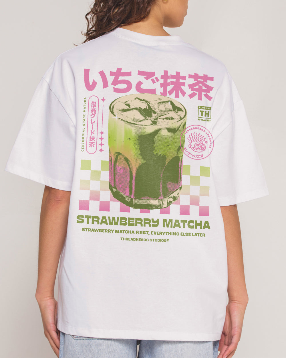 Strawberry Matcha Oversized Tee