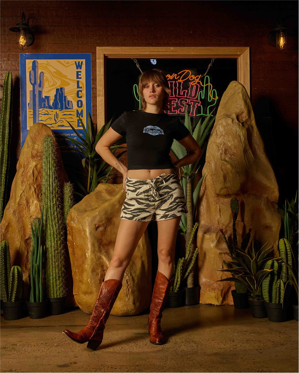 Cowgirl Stamp Baby Tee