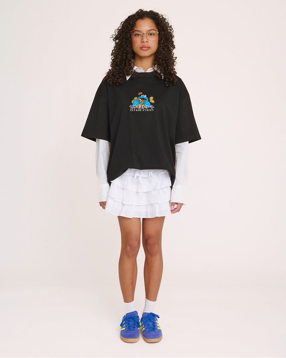 Cookie Monster Tokyo Oversized Embroidered Tee