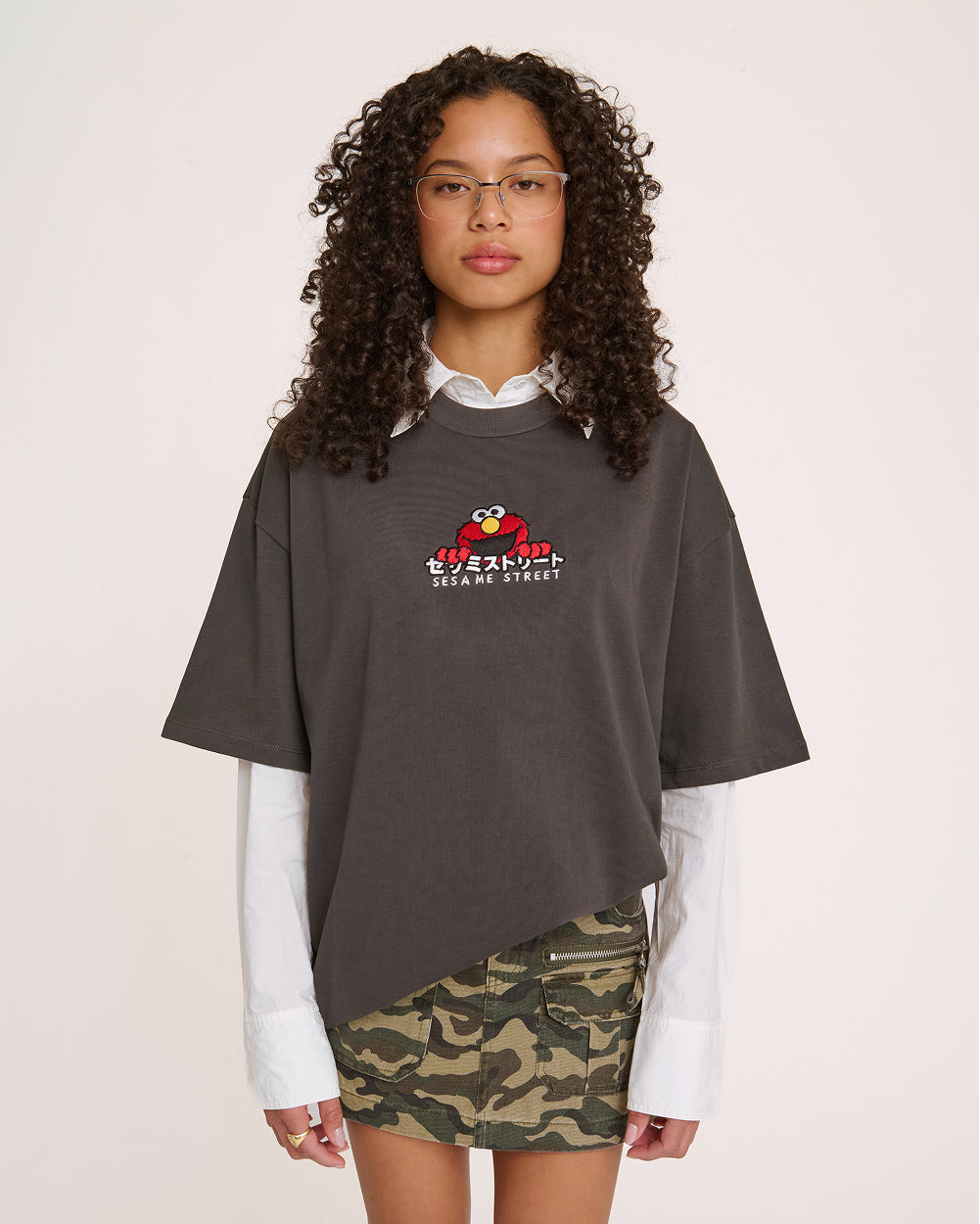 Elmo Tokyo Oversized Embroidered Tee