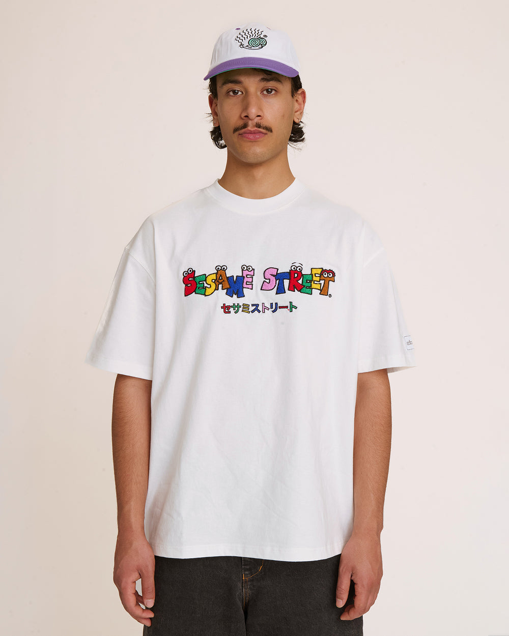 Tokyo Bin Party White Oversized Tee