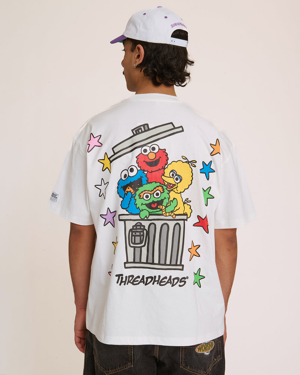 Tokyo Bin Party White Oversized Tee