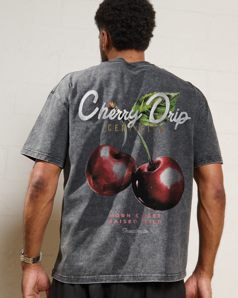 Cherry Drip Wash Tee