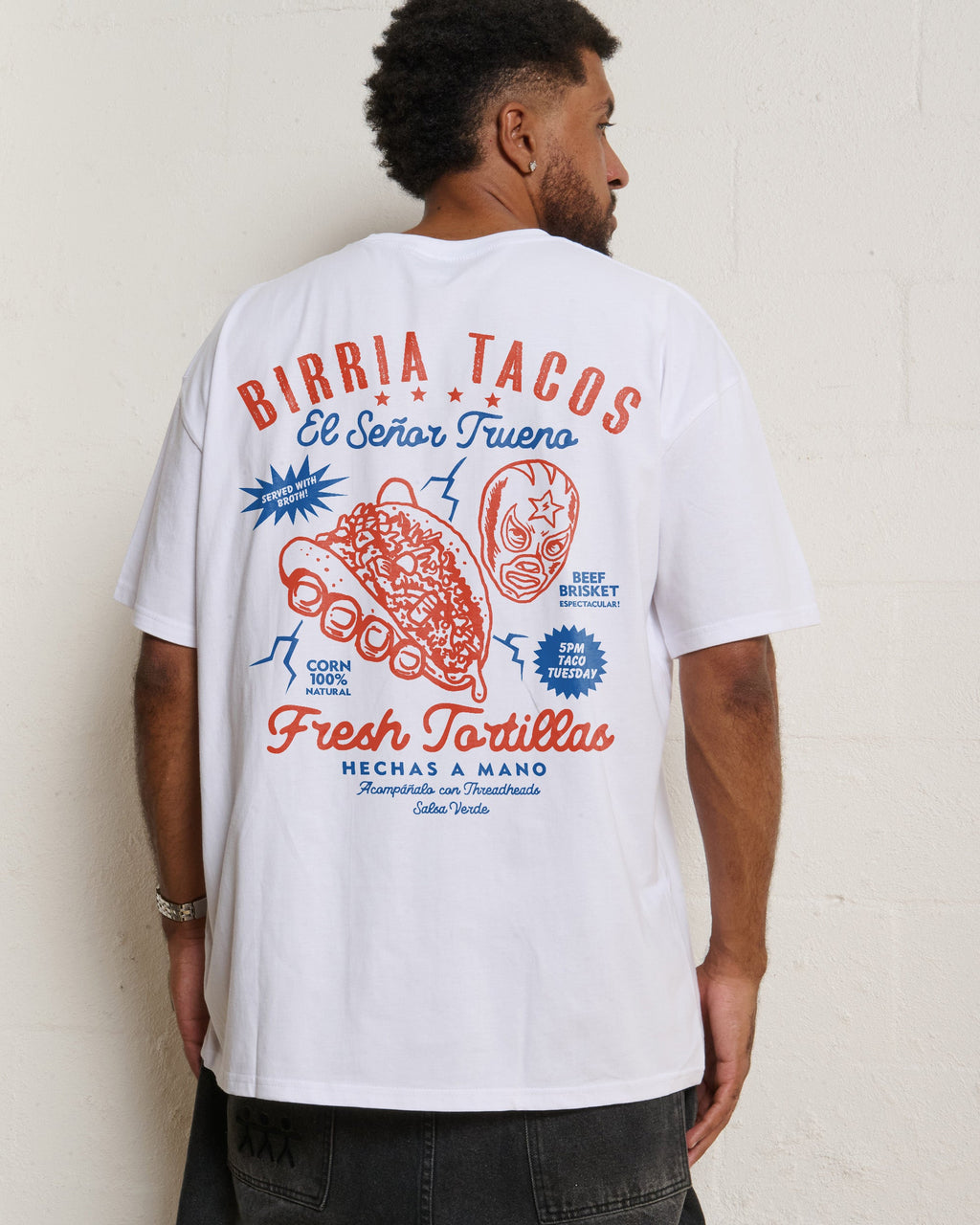 Birria Tacos El Senor Trueno Oversized Tee