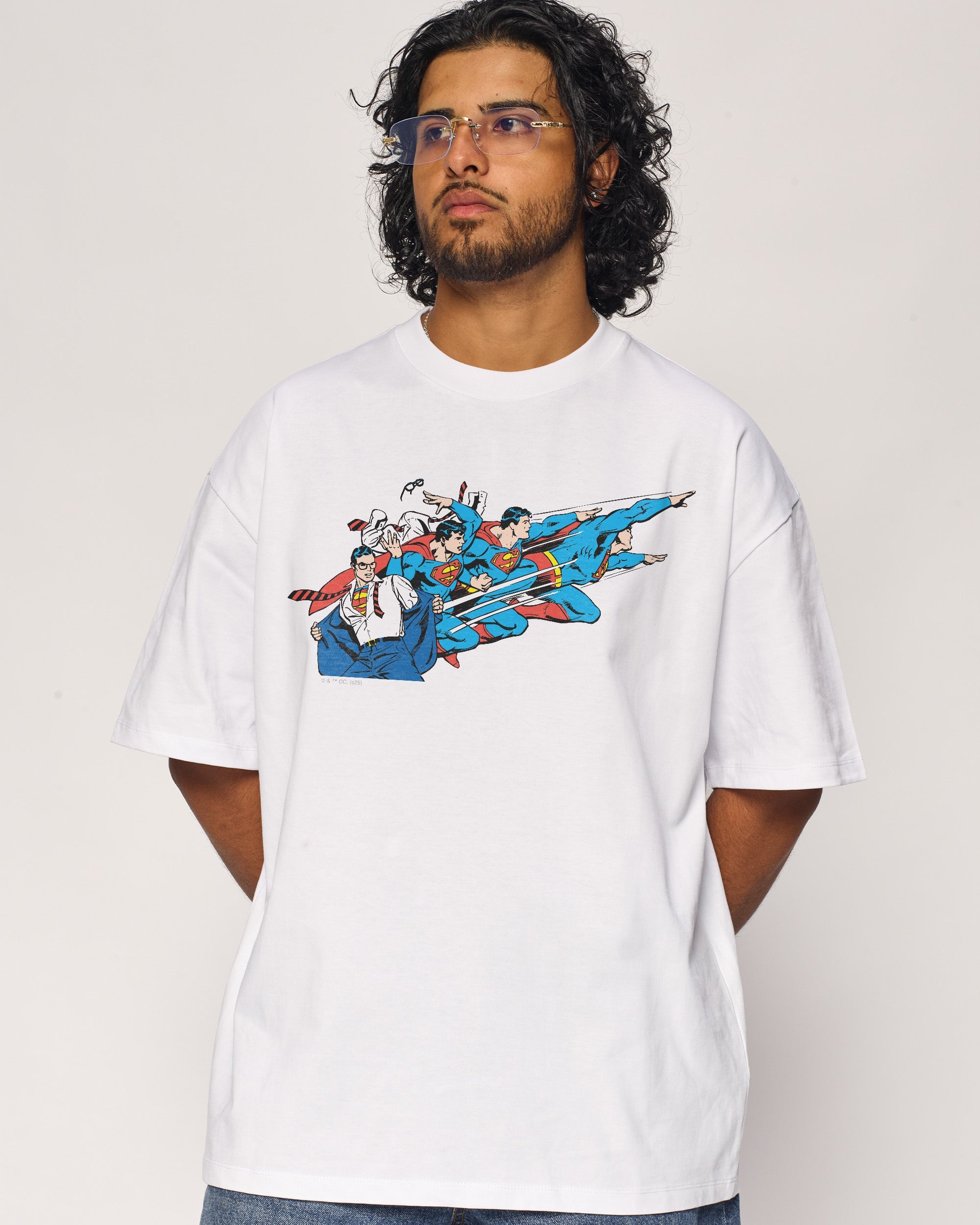 Superman Flying Oversized Tee
