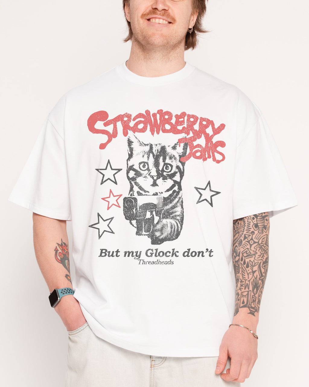 Strawberry Jams Oversized Tee