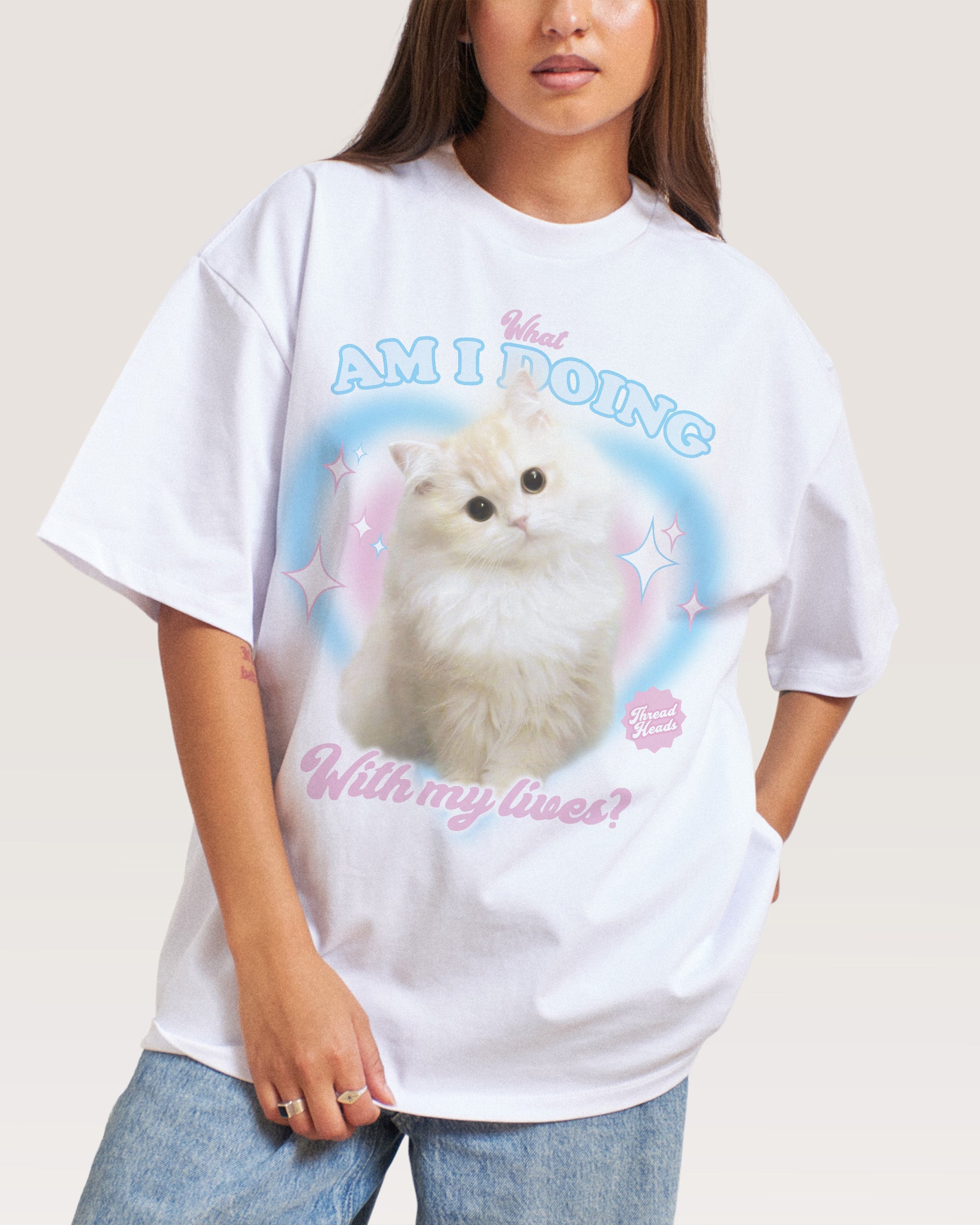 What Am I Doing With My Lives? Oversized Tee