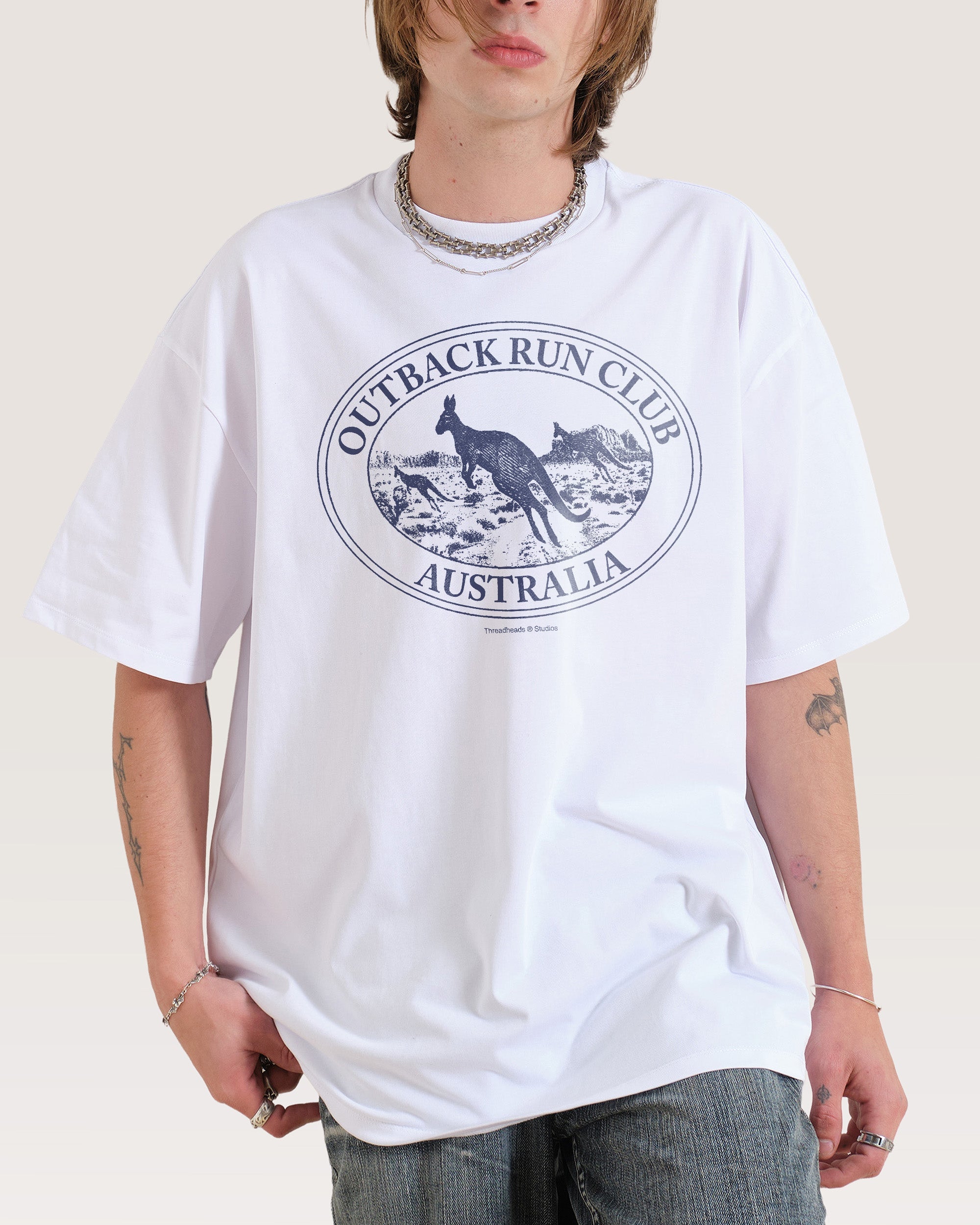 Kangaroo Outback Run Club Oversized Tee