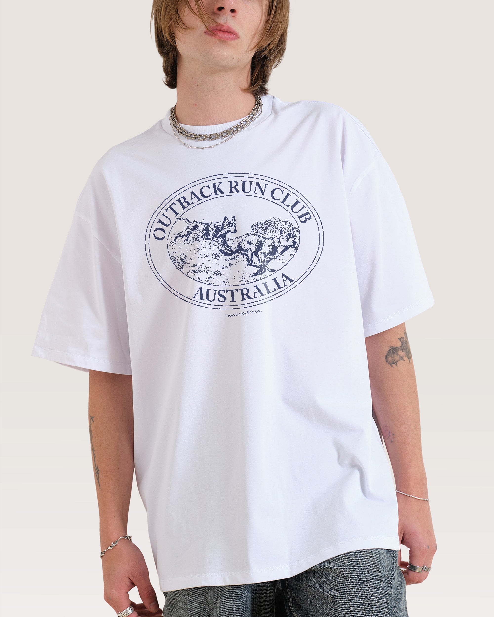 Dingo Outback Run Club Oversized Tee