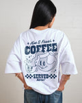 Hot & Fresh Coffee Oversized Tee