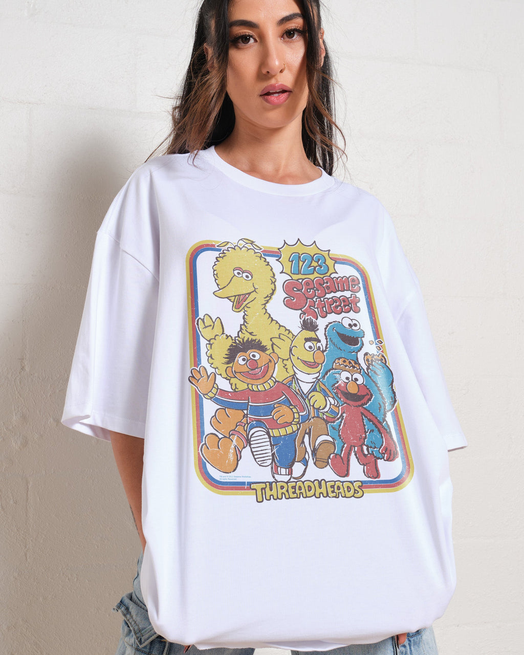 123 Sesame St Oversized Tee