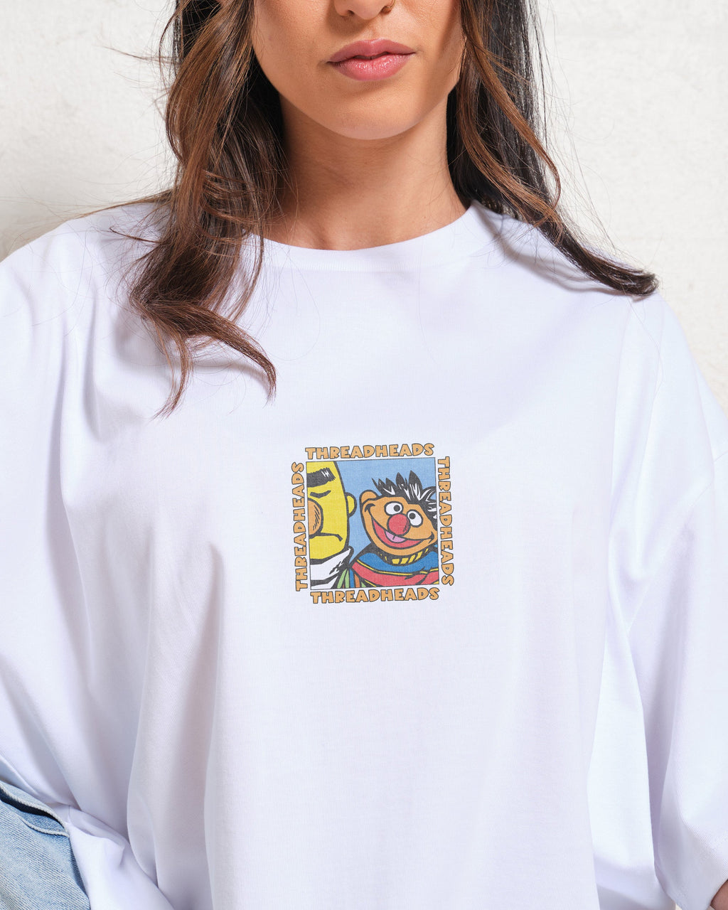 Bert And Ernie Driving Me Bananas Oversized Tee