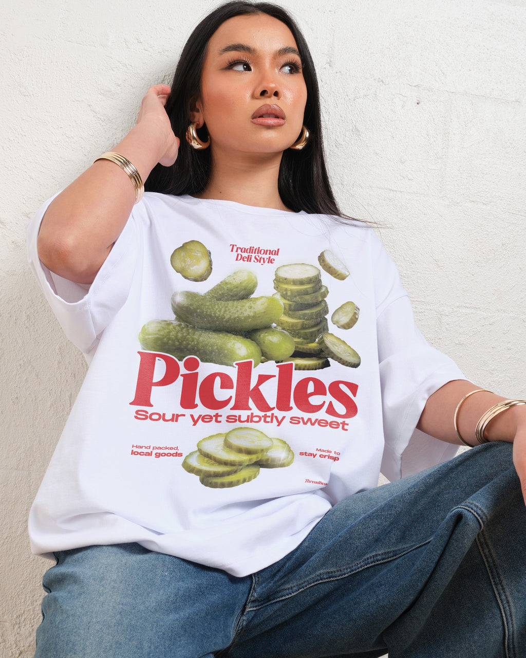 Sour Yet Sweet Pickles Oversized Tee