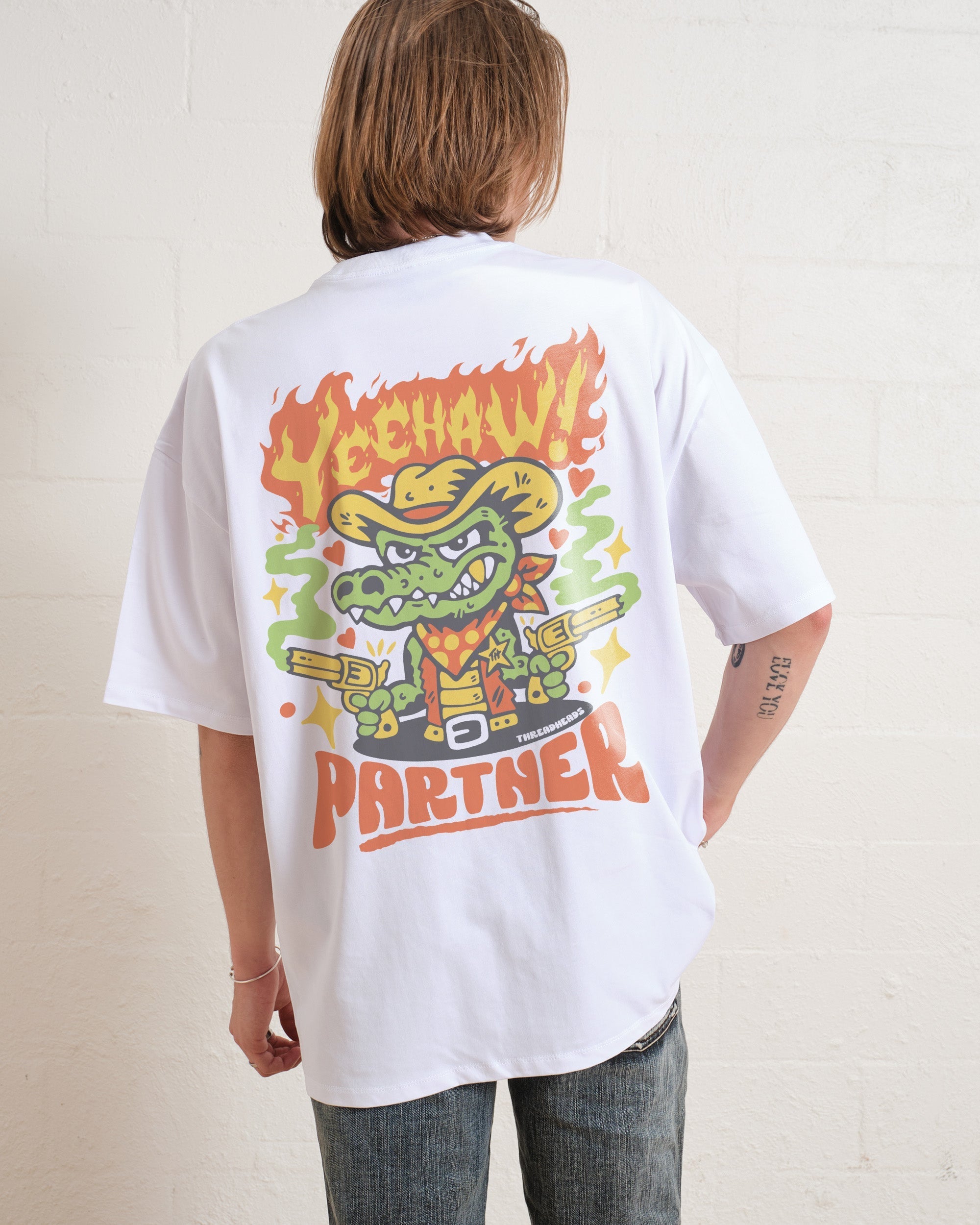 Yee Haw Crocodile Oversized Tee