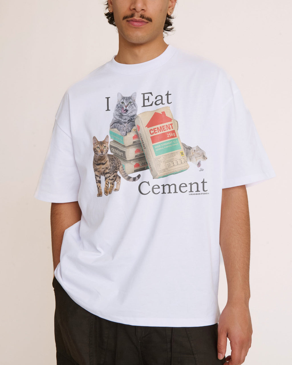 I Eat Cement Oversized Tee