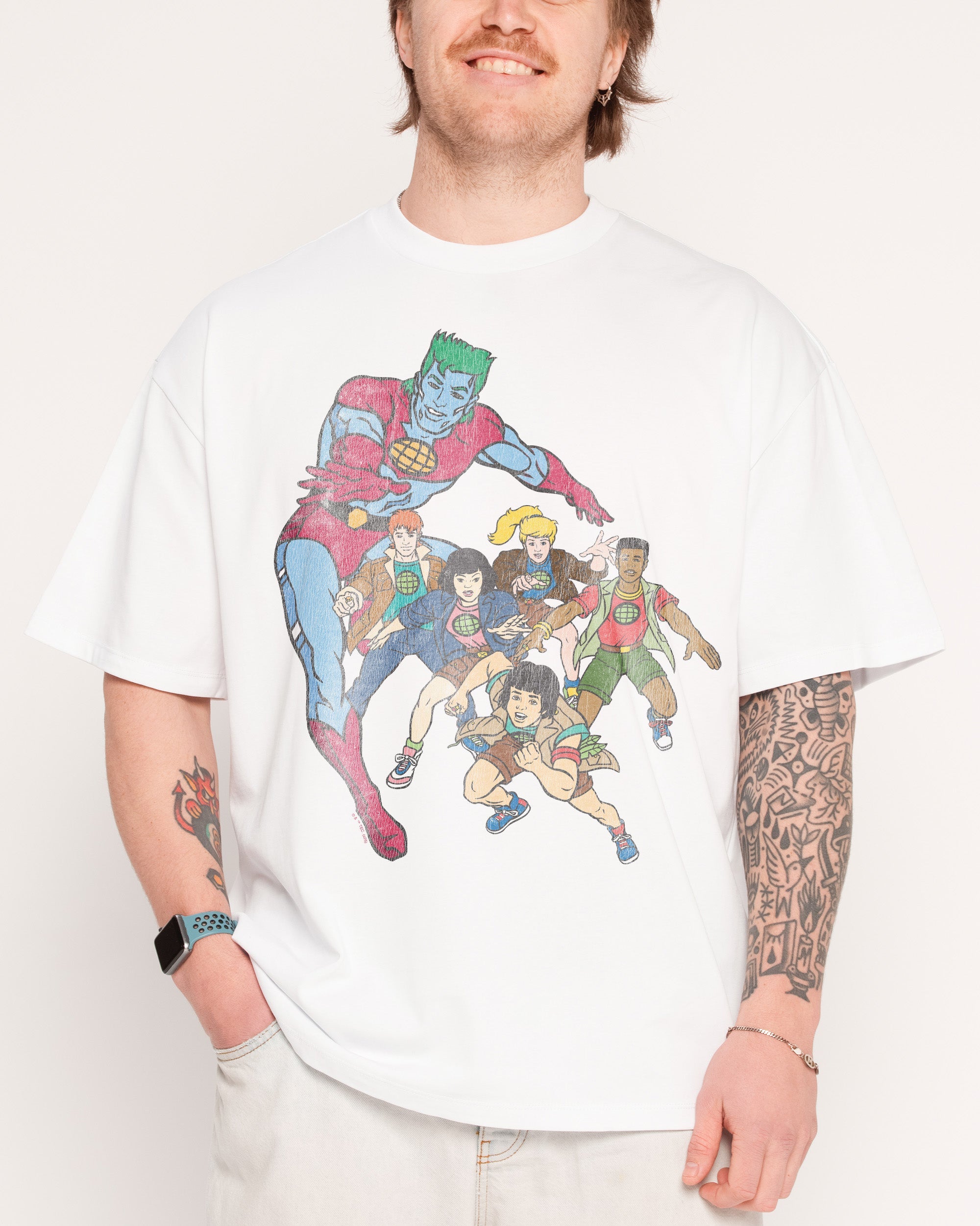 Vintage Captain Planet Oversized Tee