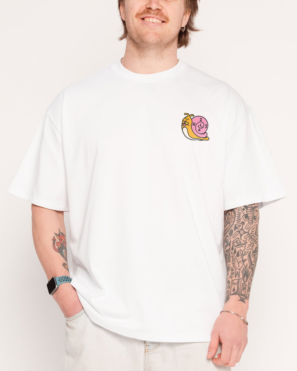 Time is on My Side Front and Back Oversized Tee