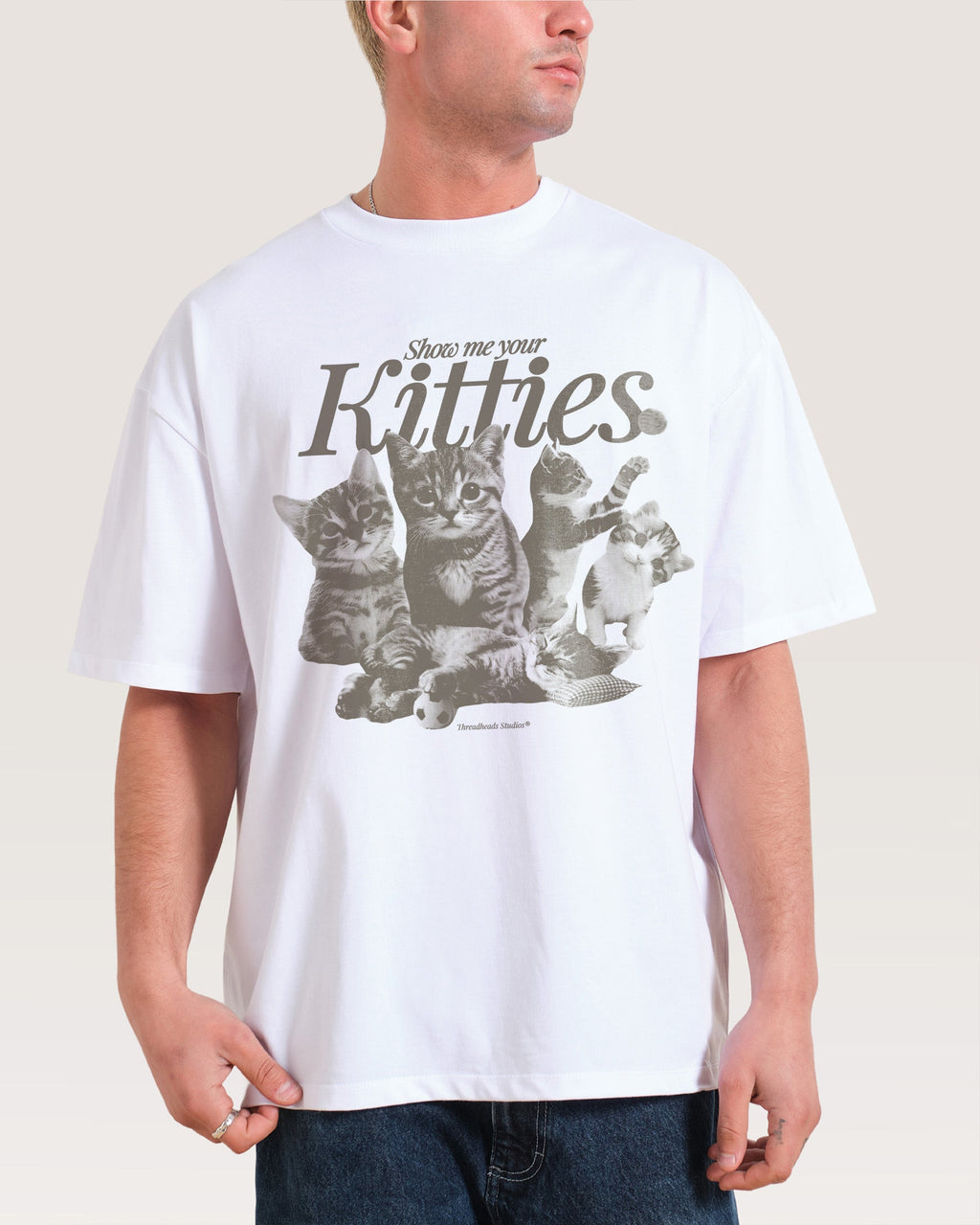 Show Me Your Kitties Oversized Tee