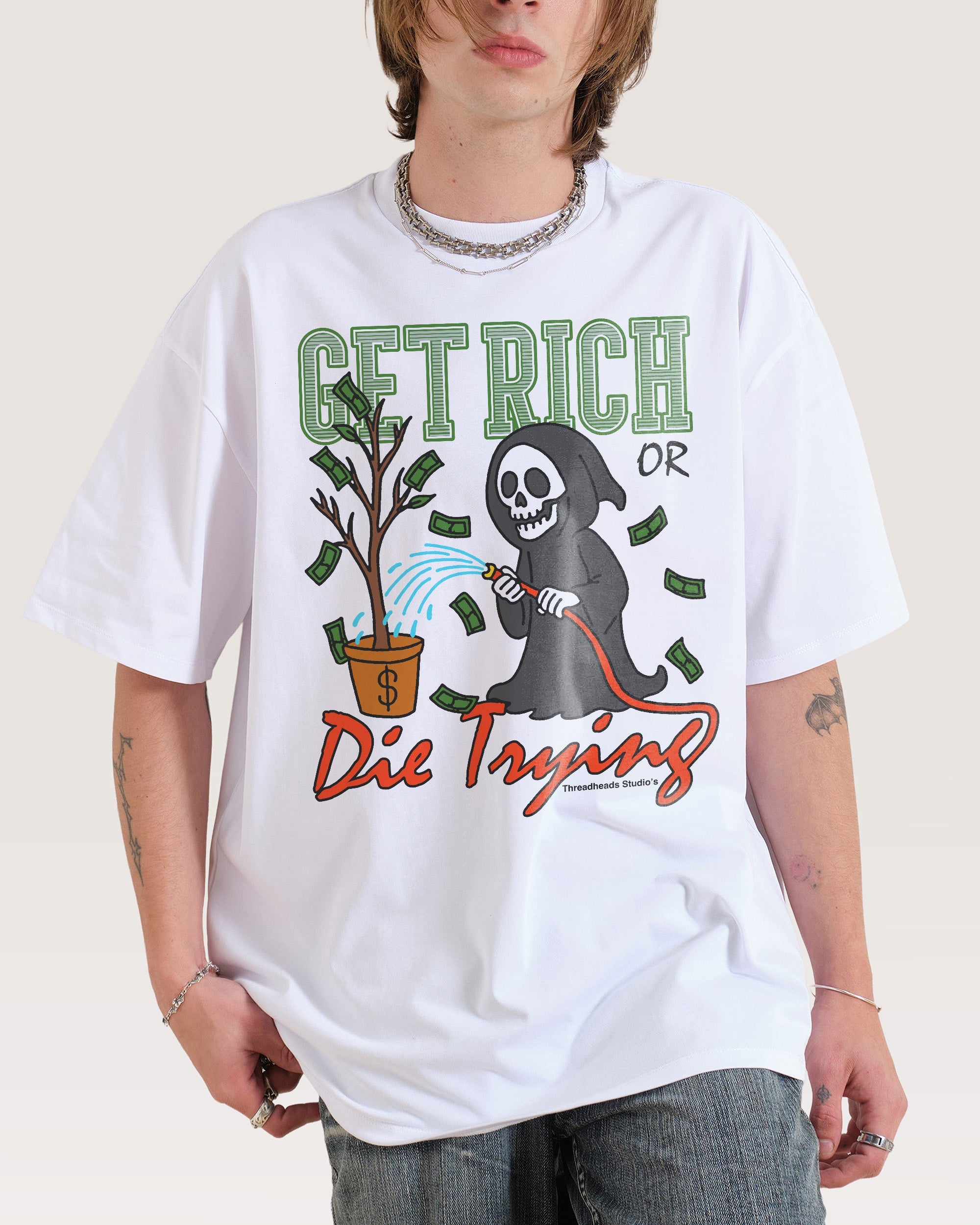 Get Rich or Die Trying Oversized Tee
