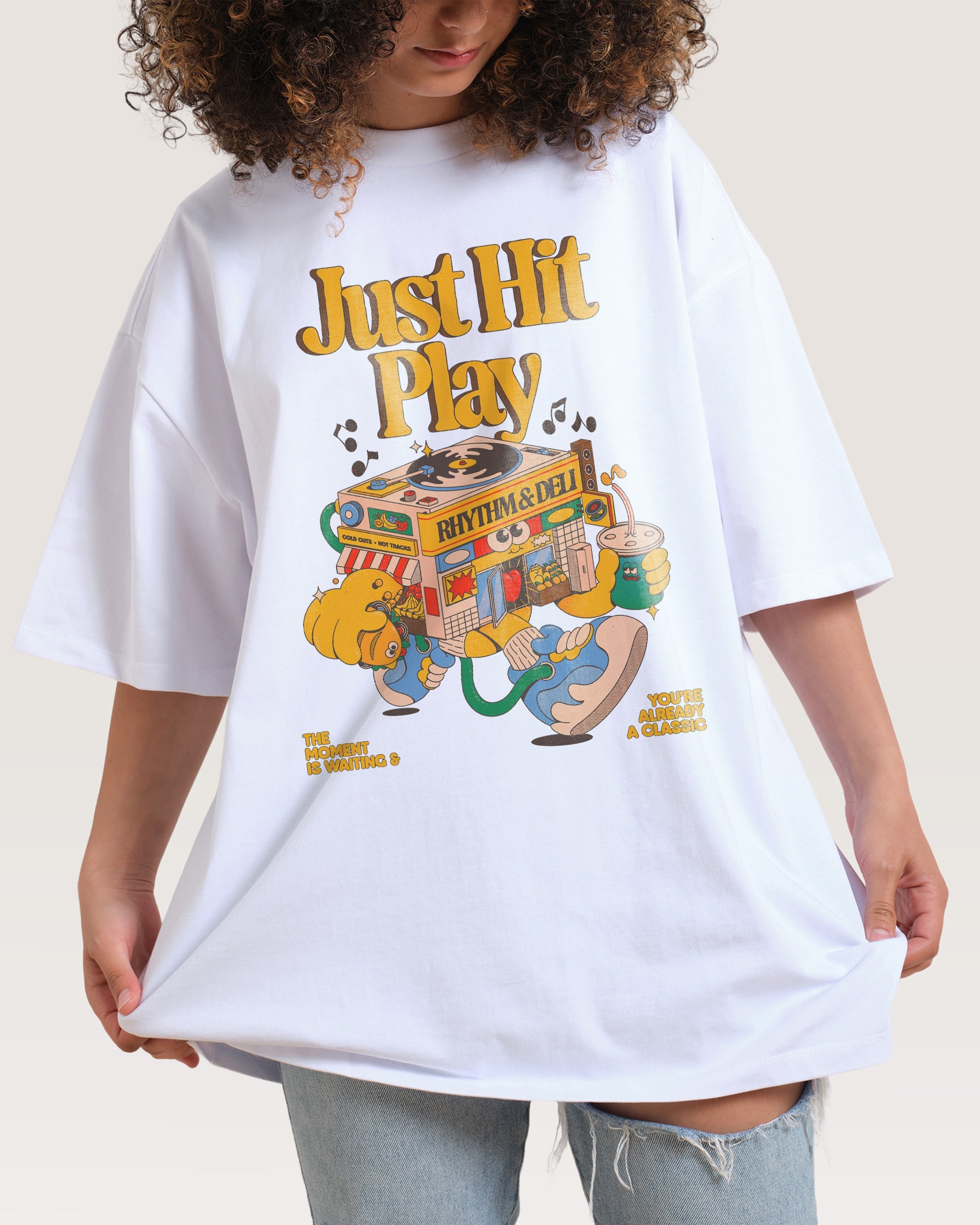 Just Hit Play Oversized Tee
