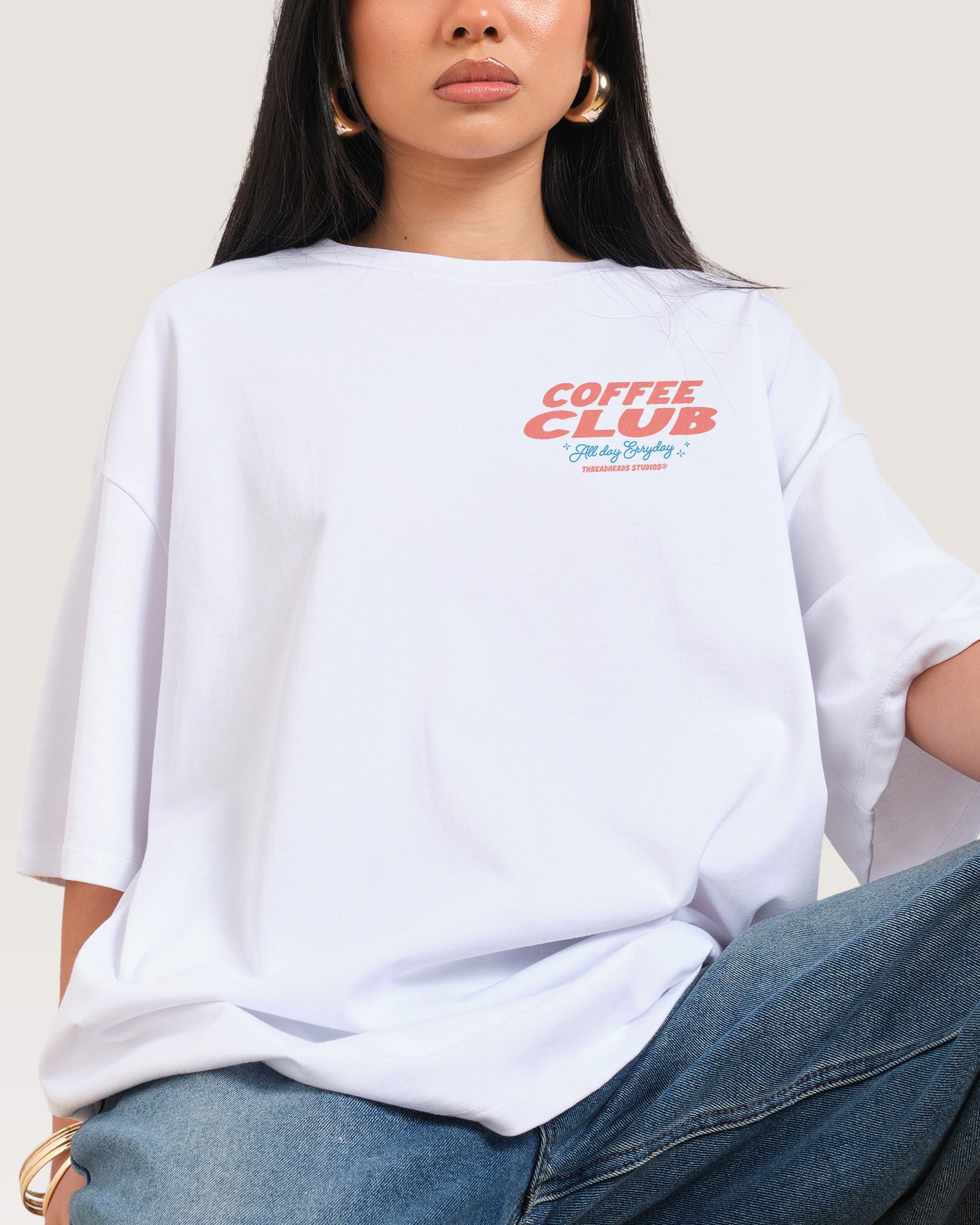 Coffee Club Oversized Tee