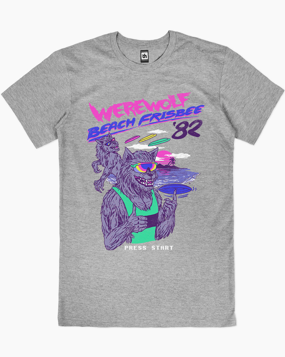 Werewolf Beach Frisbee T-Shirt