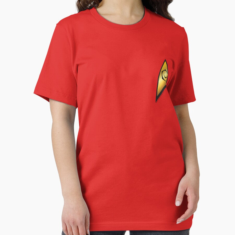 Vintage Engineering Badge T-Shirt - Star Trek Original Series Style Red