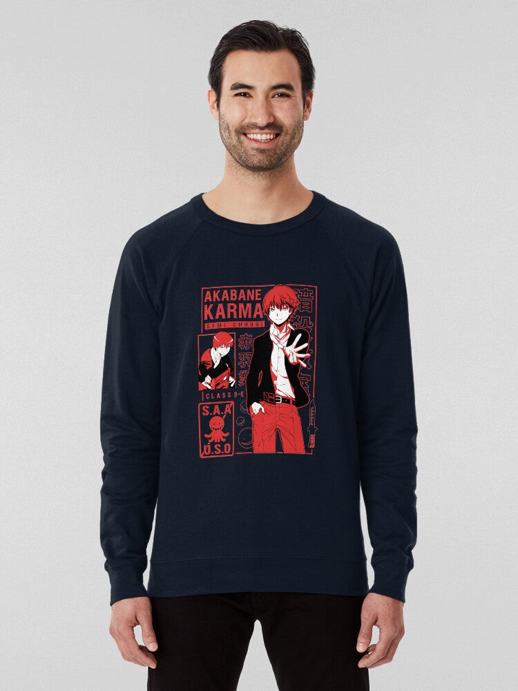 Karma Book Cover Aesthetic Literary Lightweight Sweatshirt