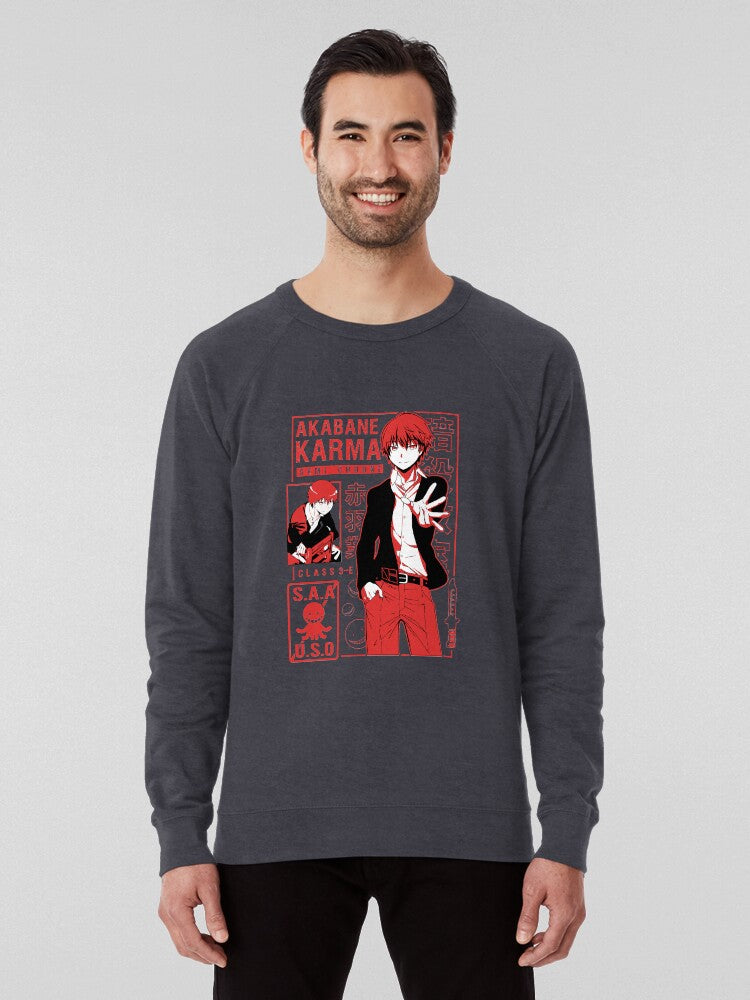 Karma Book Cover Aesthetic Literary Lightweight Sweatshirt