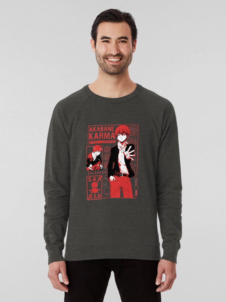 Karma Book Cover Aesthetic Literary Lightweight Sweatshirt