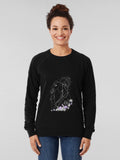 Purple Hyacinth Webtoon Mystery Art Lightweight Sweatshirt Black
