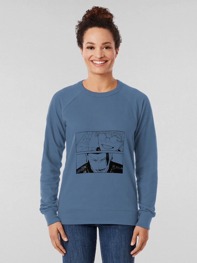 Gojo and Geto Best Friends Retro Anime Style Sweatshirt