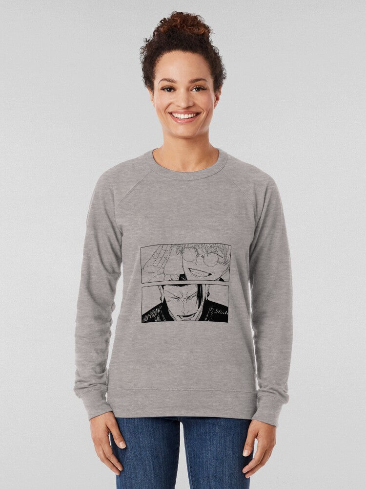 Gojo and Geto Best Friends Retro Anime Style Sweatshirt