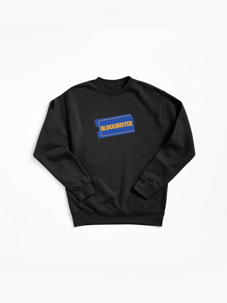 Vintage Blockbuster Video Logo Pullover Sweatshirt