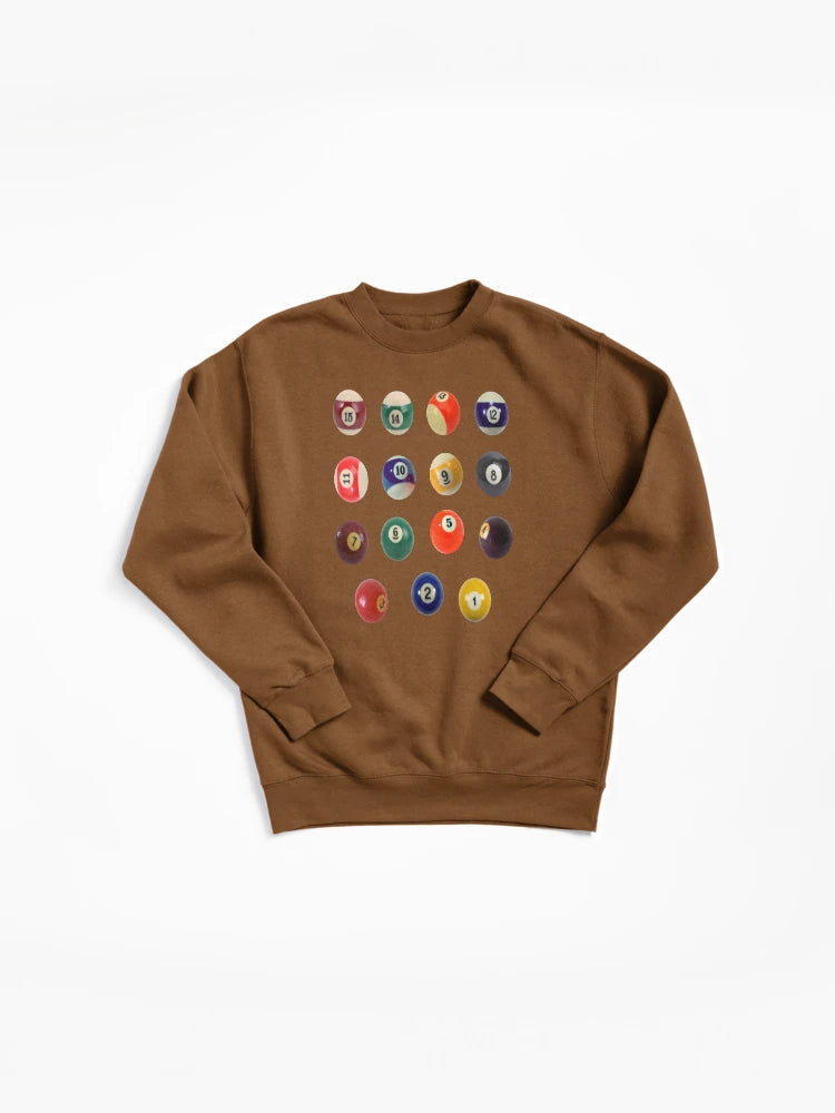 Vintage Billiard 8 Ball Indie Pullover Sweatshirt