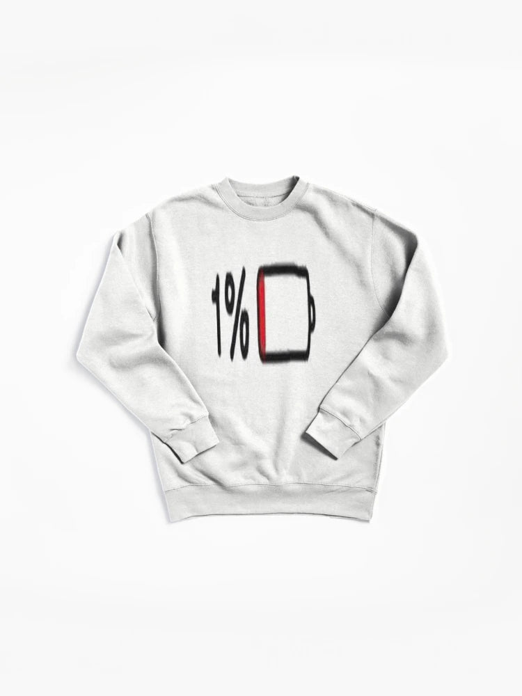 Biker Lifestyle 1 Percent Sticker Pullover Sweatshirt