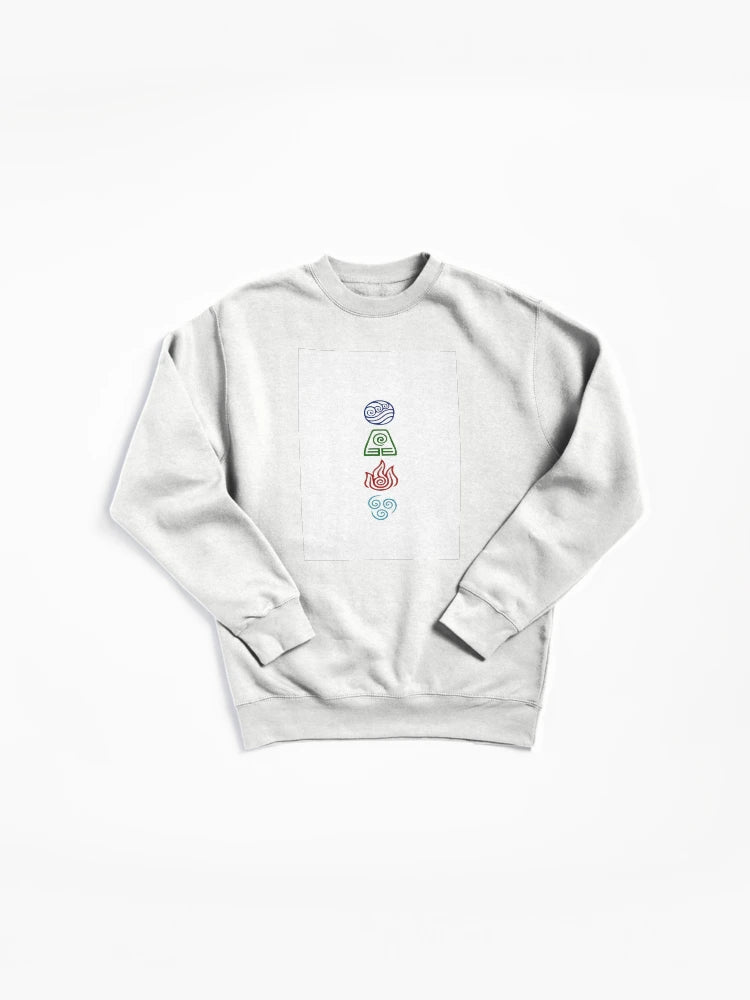 Avatar Four Elements Bending Pullover Sweatshirt