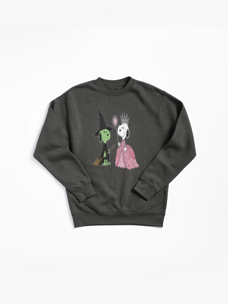 Wicked Snoopy Peanuts Halloween Pullover Sweatshirt