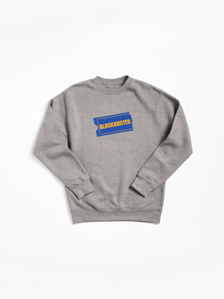 Vintage Blockbuster Video Logo Pullover Sweatshirt