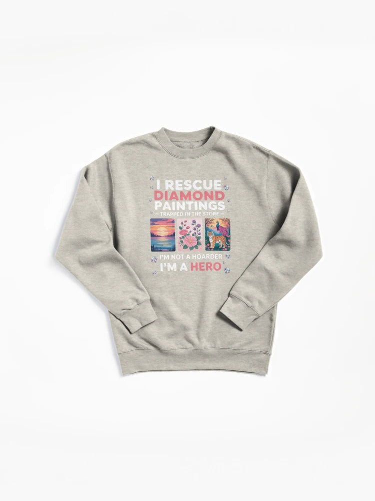 Artistic Diamond Painting Enthusiast Pullover Sweatshirt